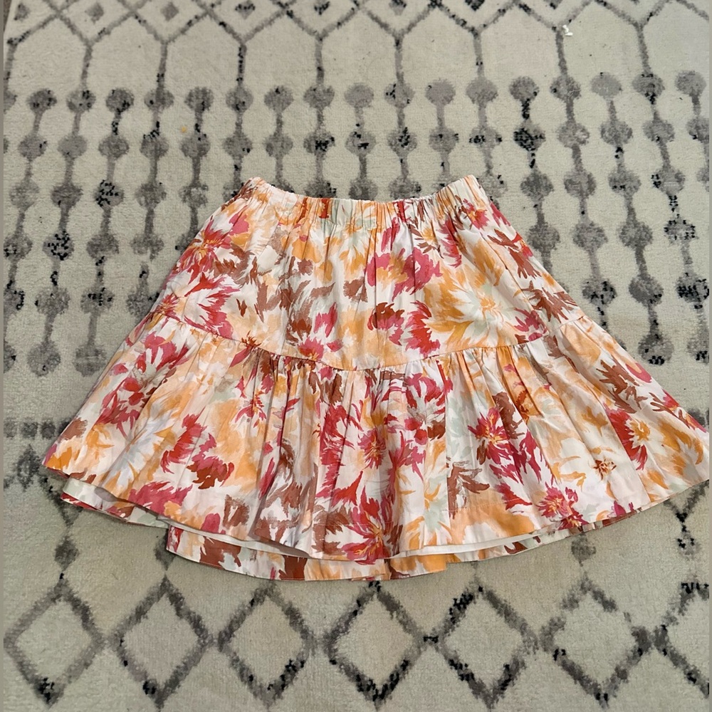 Abercrombie Poplin volume mini skirt (medium)